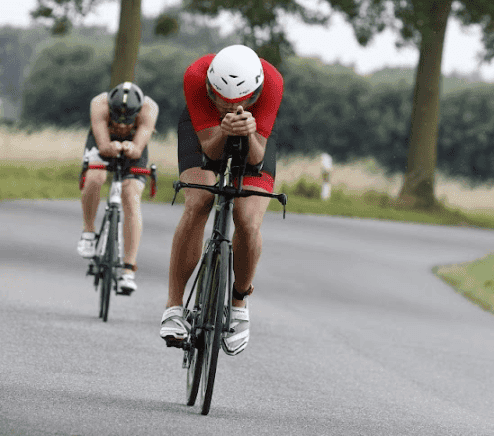 Cycling in aero position