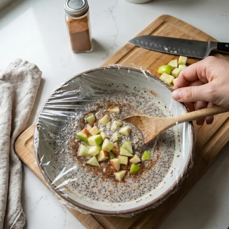 Step 3: Cover and refrigerate at least 4 hours or overnight until th