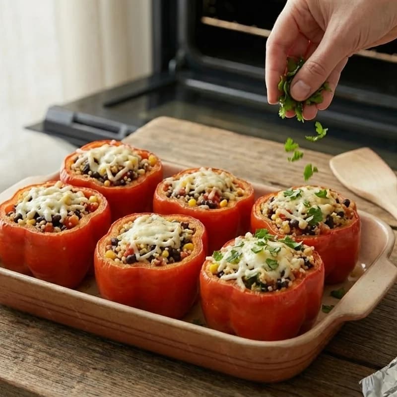 Step 10: Garnish with fresh cilantro and serve hot.