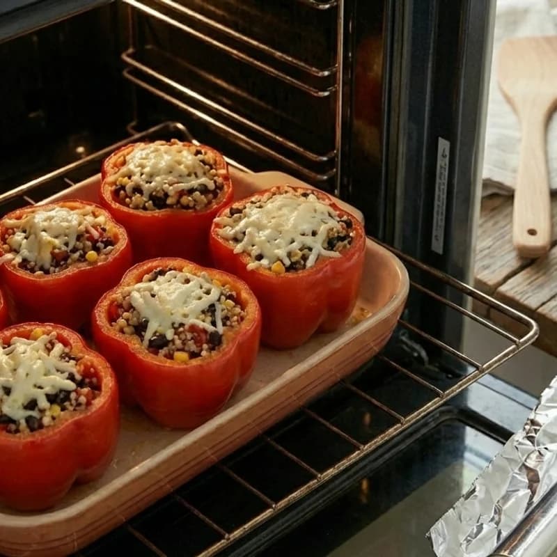 Step 9: Remove foil and bake 10 more minutes until cheese is bubbly 