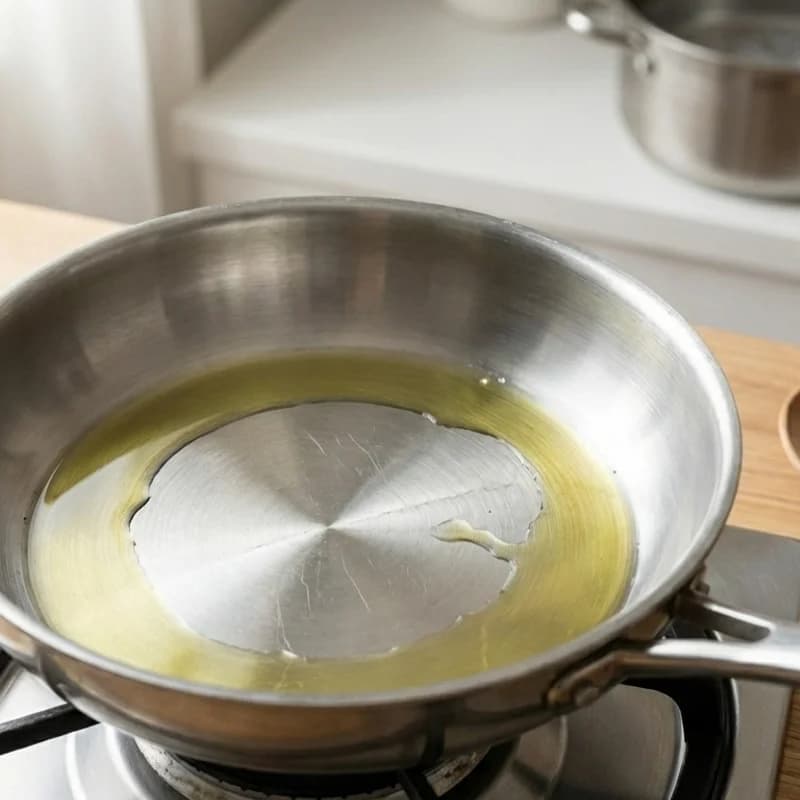 Step 2: While pasta cooks, heat olive oil in a large skillet over me