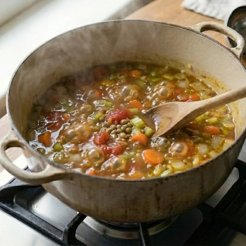 Step 5: Bring to a boil, then reduce heat and simmer for 25-30 minut