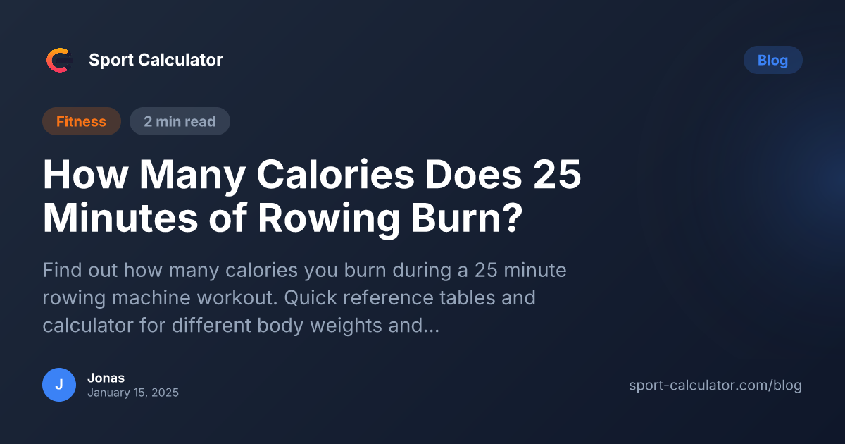 Rowing Machine Calories Burned Effects of Intensity