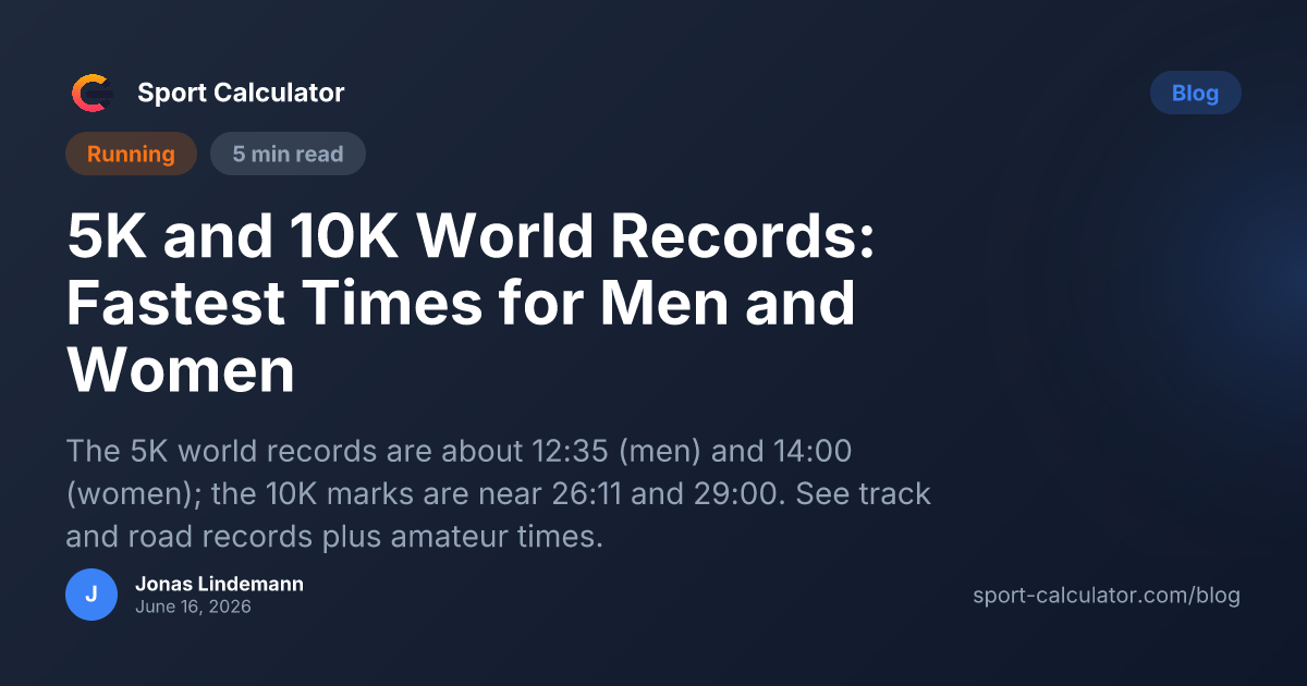 5K and 10K World Records: Fastest Times for Men and Women