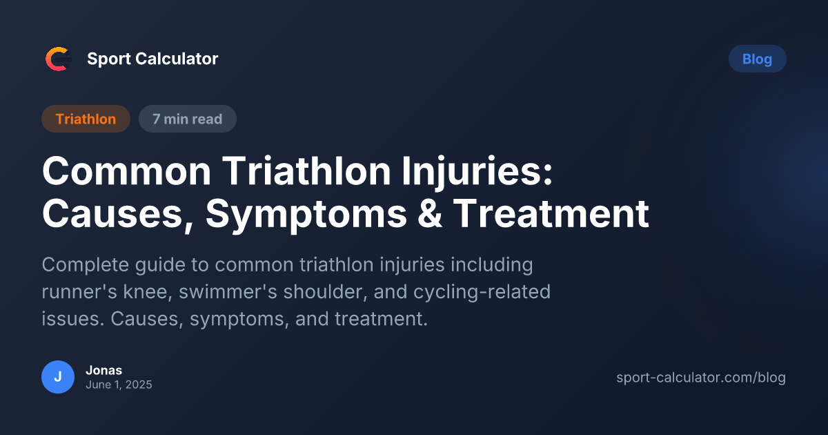 Common Triathlon Injuries: Causes, Symptoms & Treatment