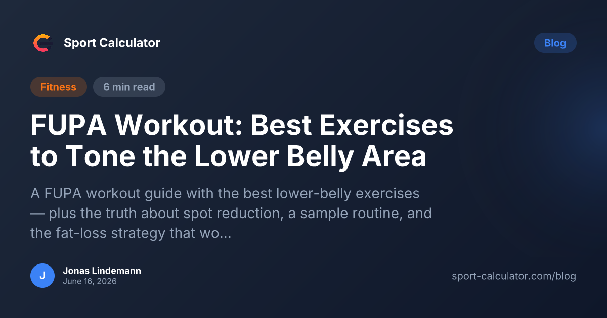 FUPA Workout: Best Exercises to Tone the Lower Belly Area
