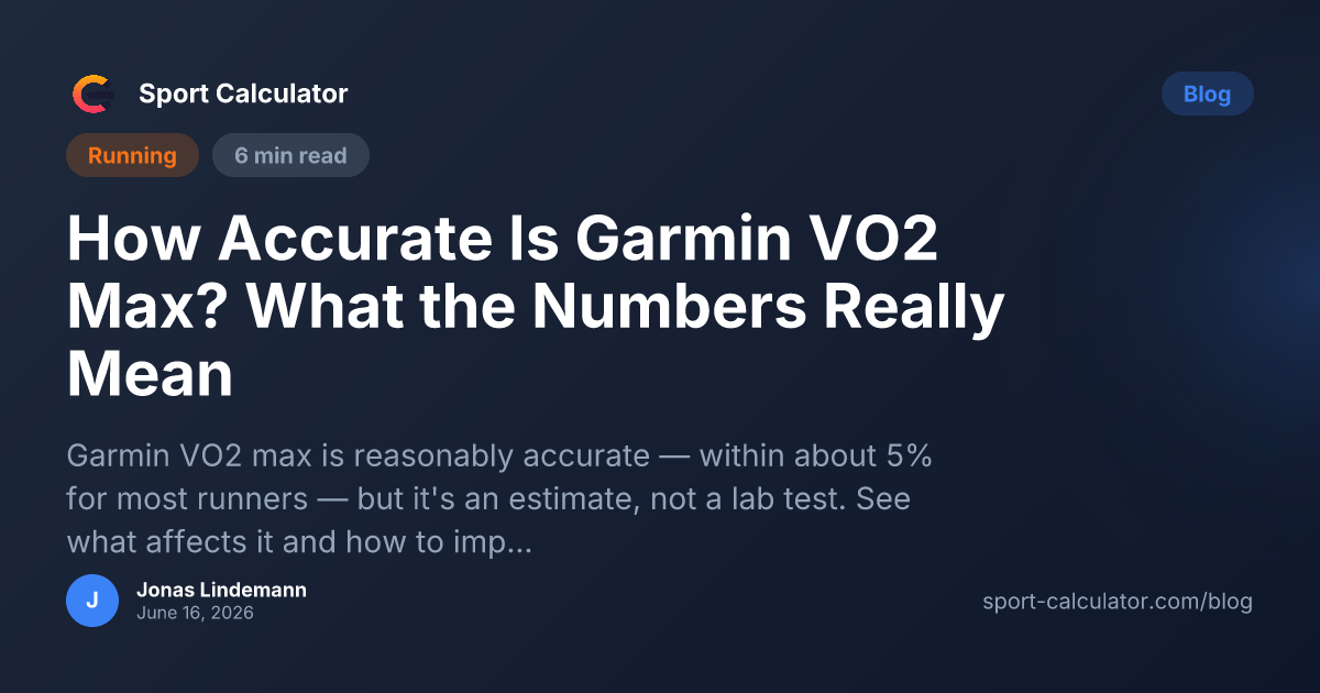 How Accurate Is Garmin VO2 Max? What the Numbers Really Mean