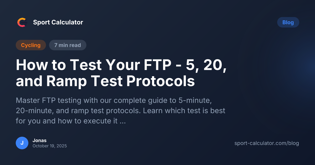 How to Test Your FTP - 5, 20, and Ramp Test Protocols