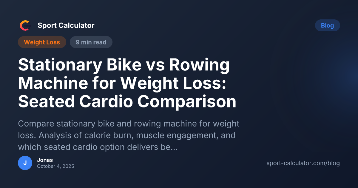 Stationary Bike vs Rowing Machine for Weight Loss: Seated Cardio Comparison