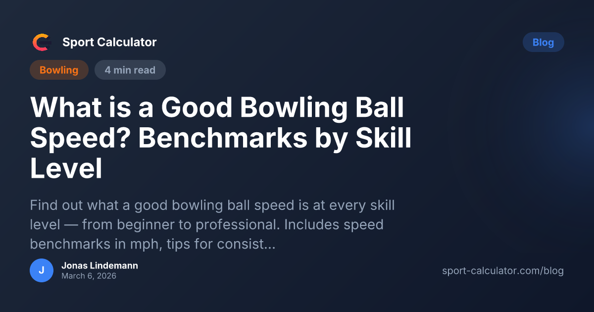 What is a Good Bowling Ball Speed? Benchmarks by Skill Level