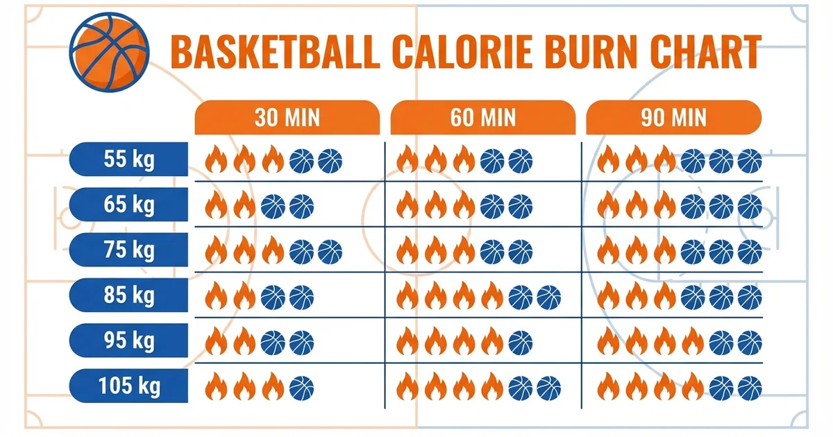 Basketball Calorie Burn Chart