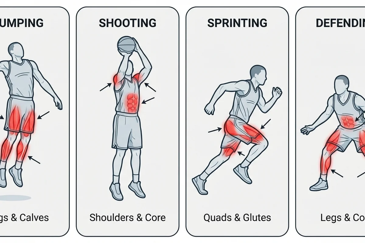 Basketball Movements and Muscles