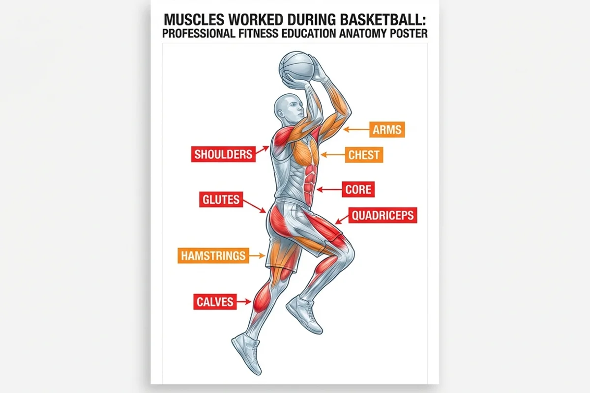 Basketball Muscles Diagram