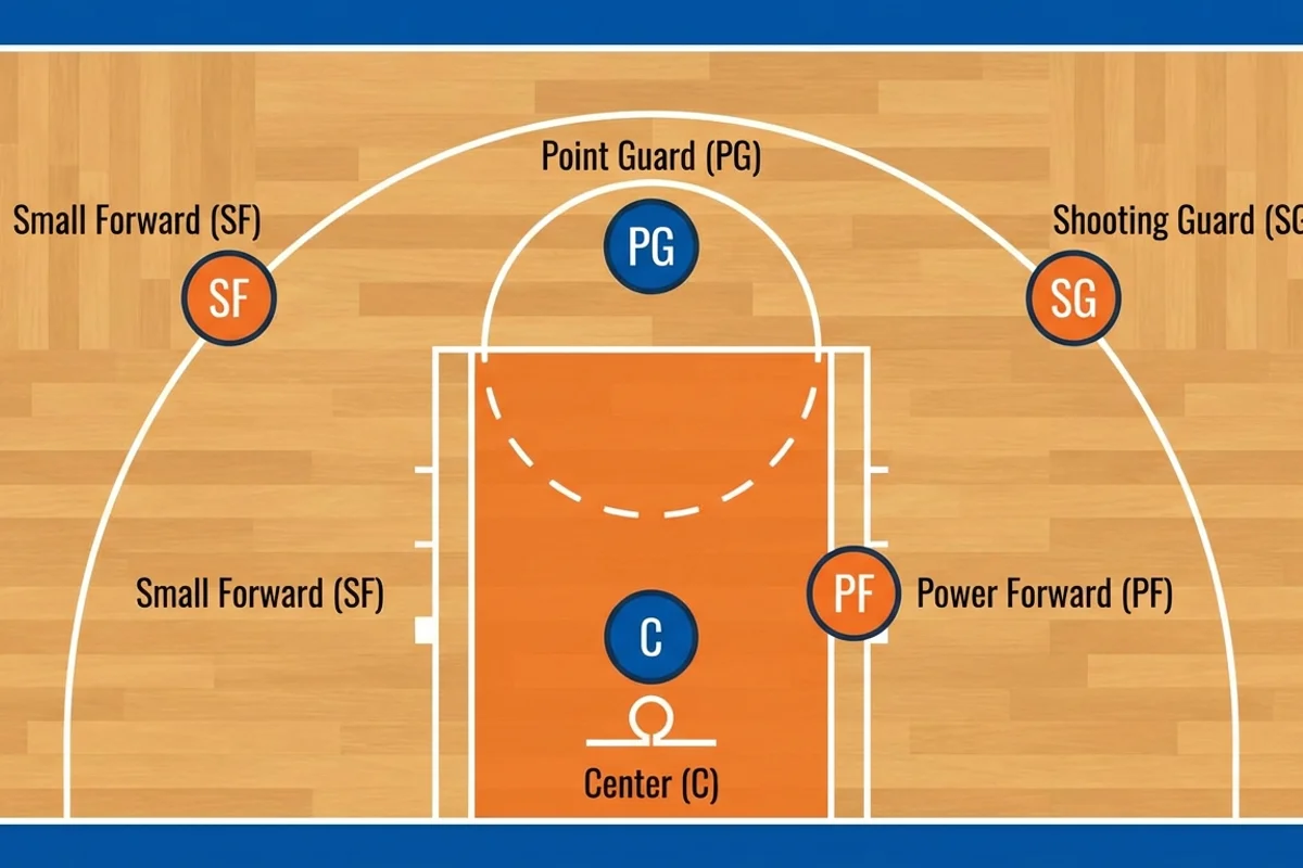 Basketball Positions Diagram