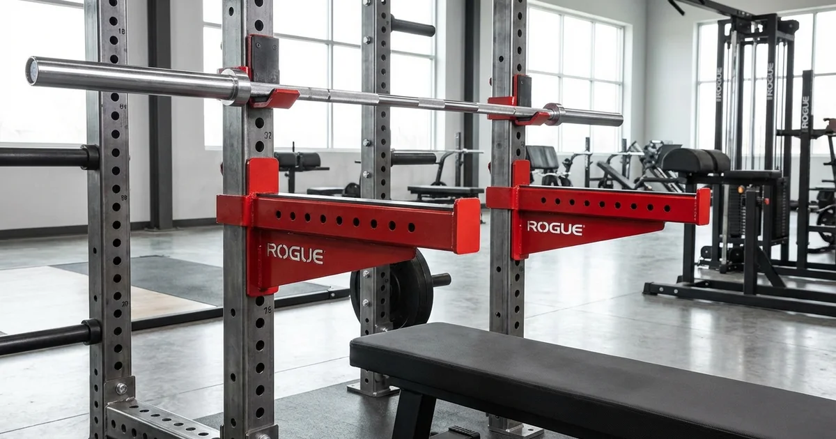 Bench Press Safety Pins Setup
