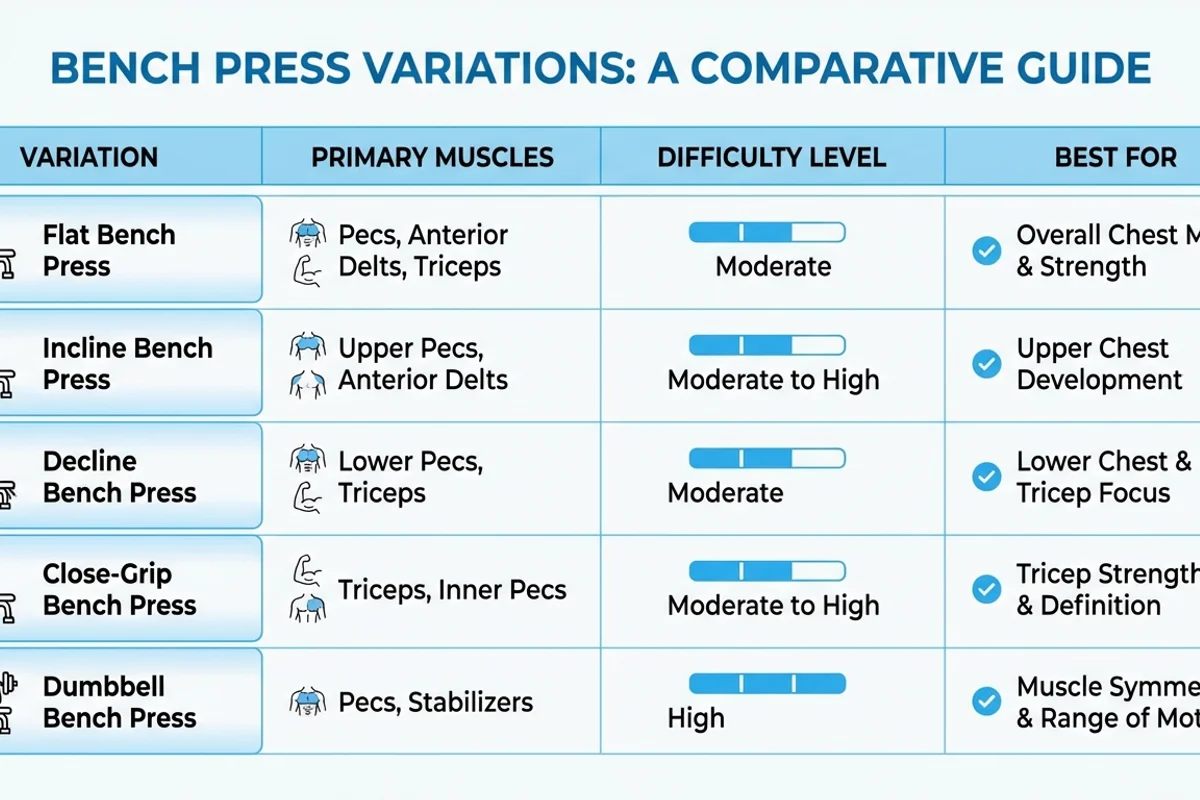 Bench Press Variation Comparison