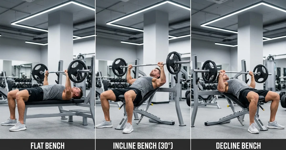 Bench Press Variations and Muscles