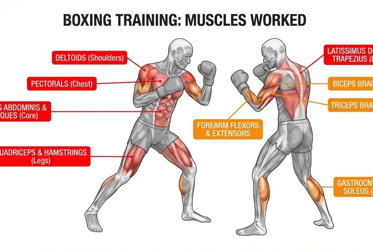 Boxing Muscles Diagram
