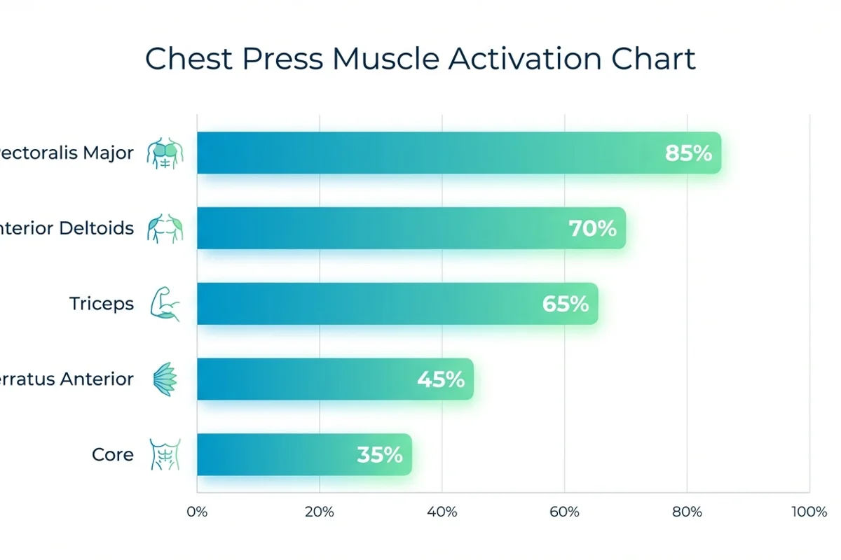 Chest Press Muscle Activation Chart