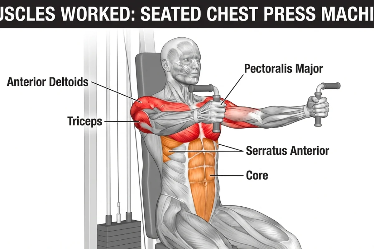 Chest Press Muscles Diagram