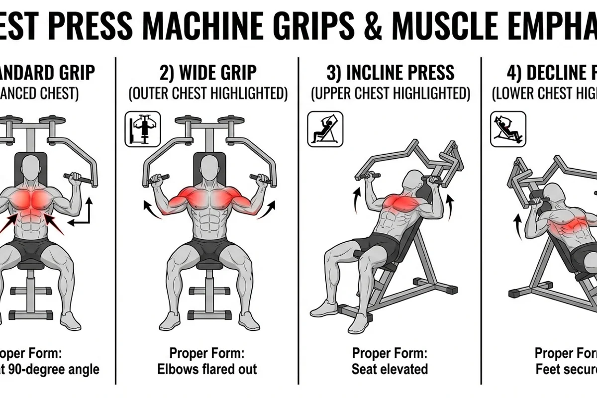 Chest Press Variations and Muscles