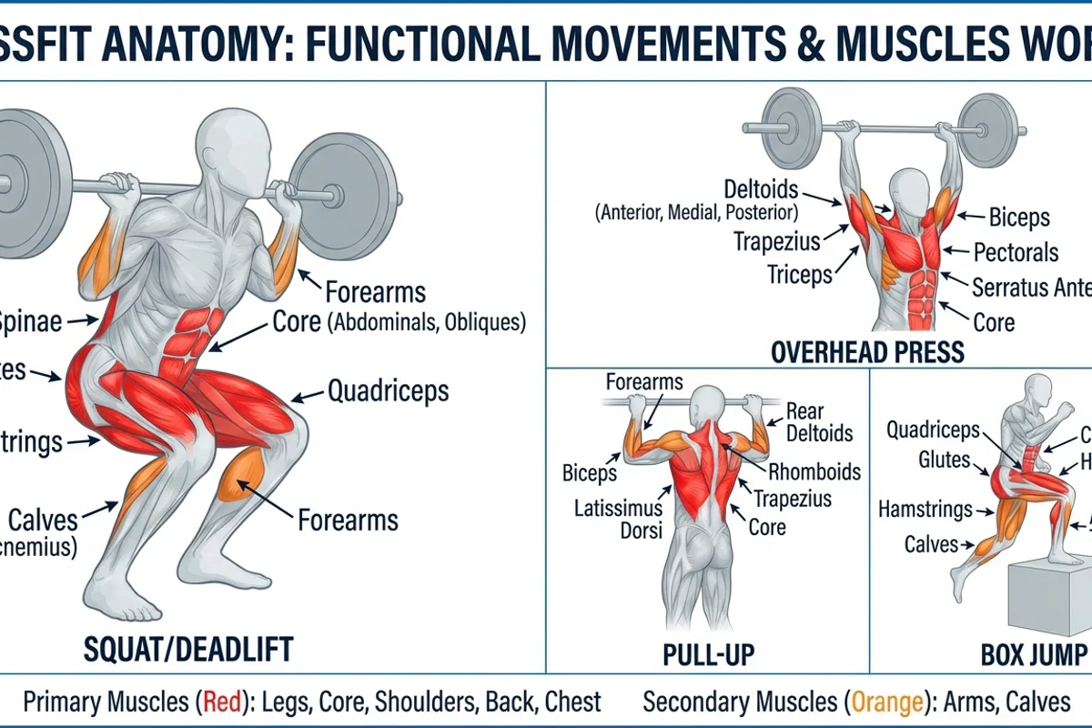 CrossFit Muscles Diagram
