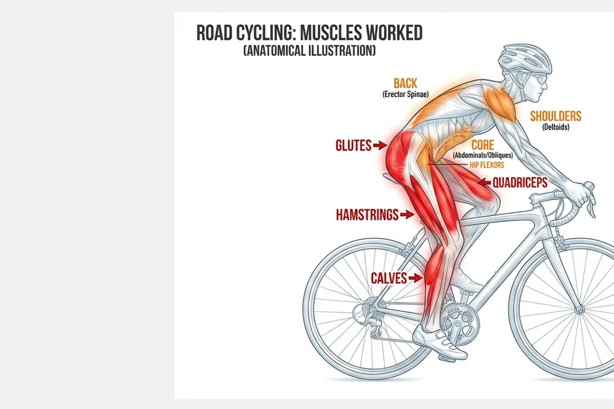 Cycling Muscles Diagram