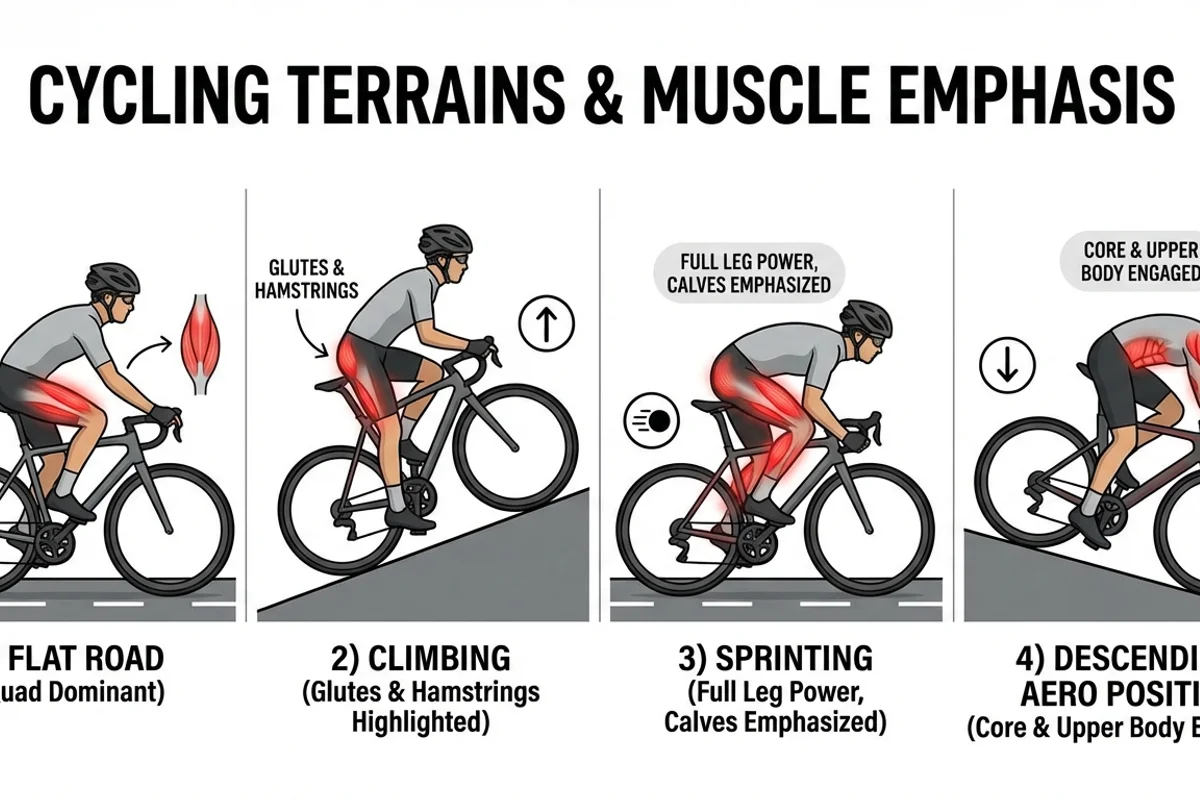 Cycling Terrain and Muscles