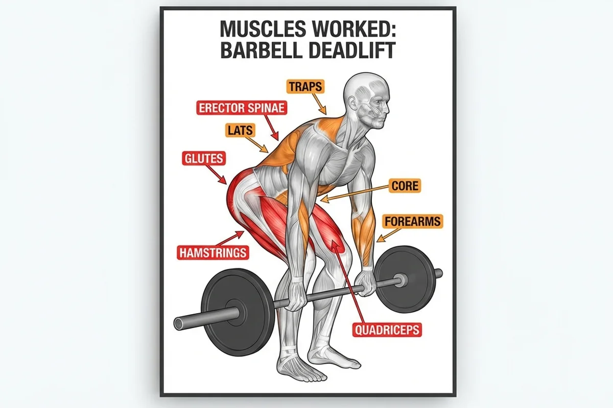 Deadlift Muscles Diagram