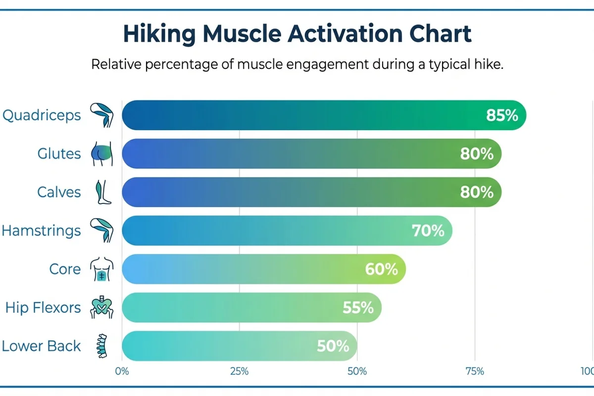 Hiking Muscle Activation Chart