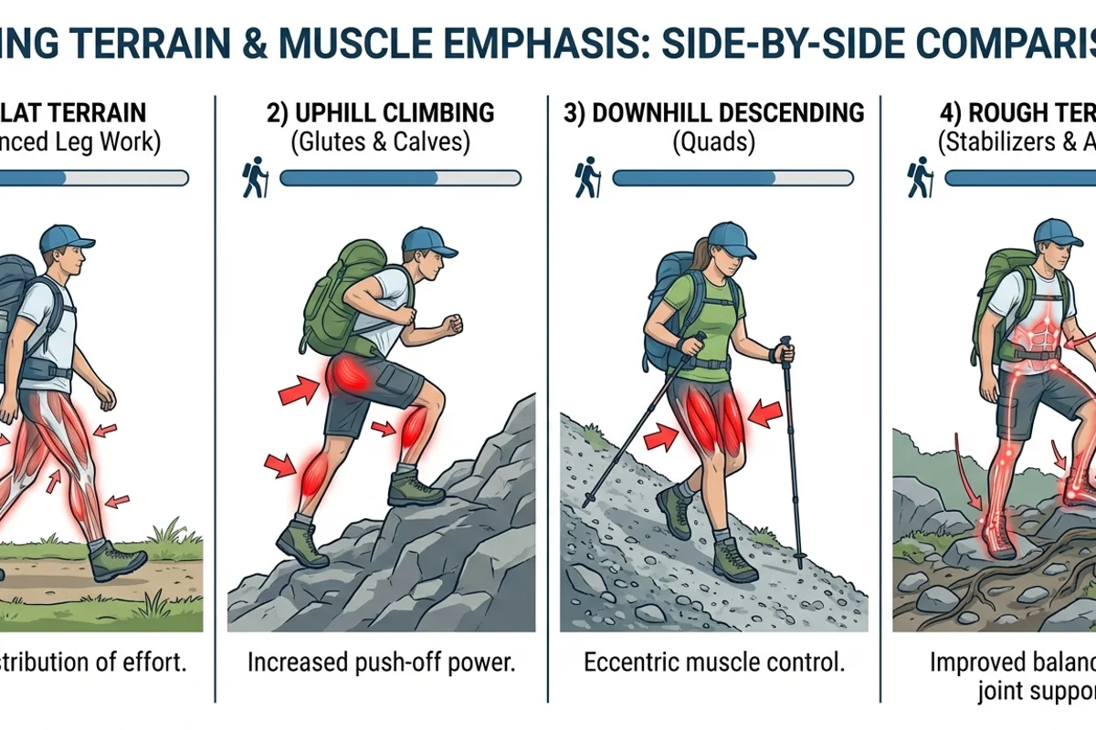 Hiking Terrain and Muscles