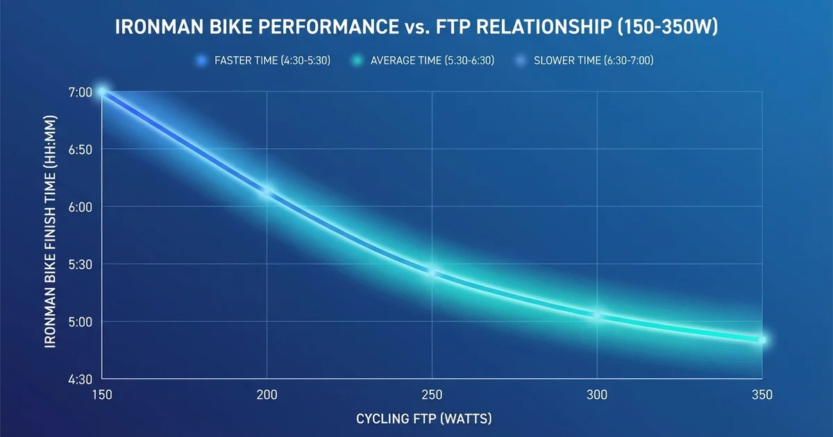 FTP to Ironman Bike Time Relationship