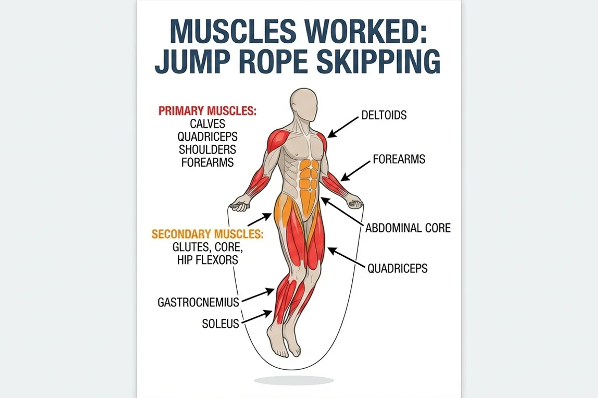 Jump Rope Muscles Diagram