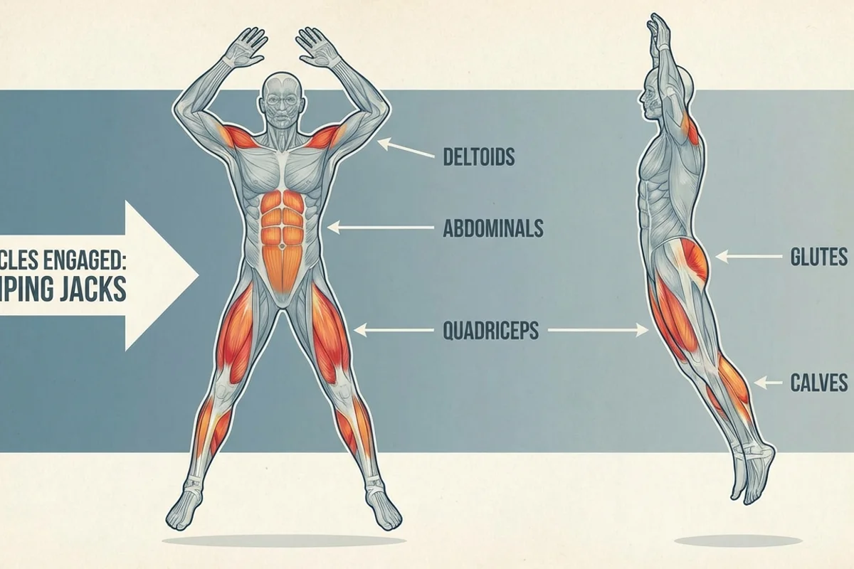 Jumping Jacks Muscles Worked