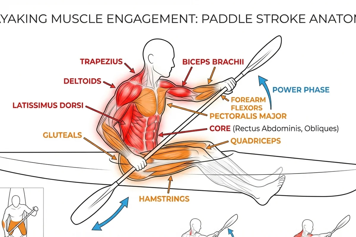 Kayaking Muscles Diagram