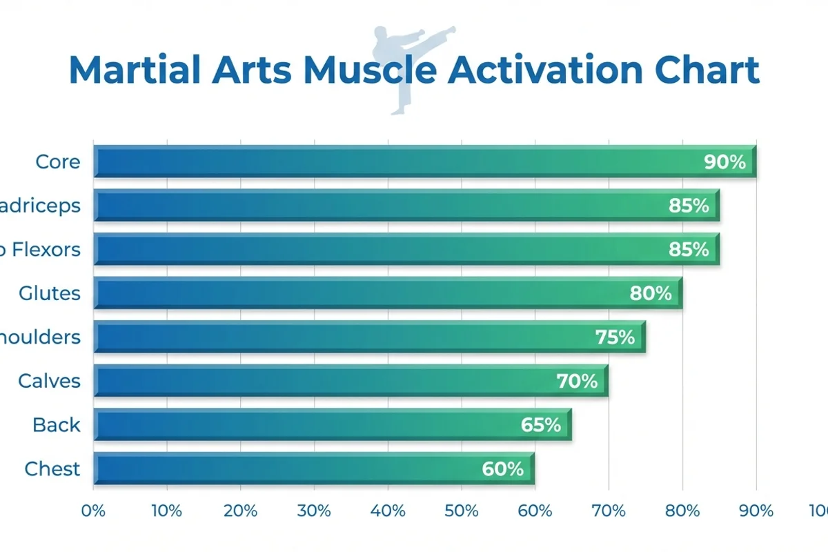 Martial Arts Muscle Activation Chart