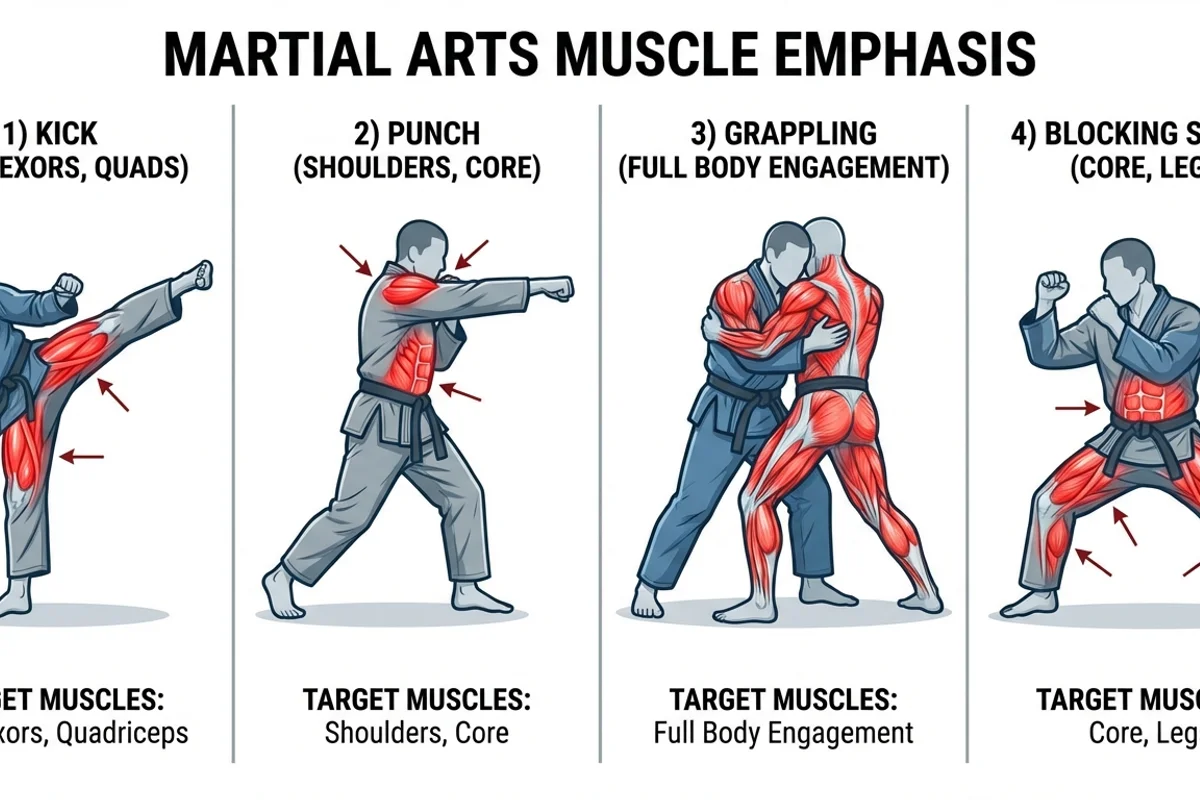 Martial Arts Techniques and Muscles