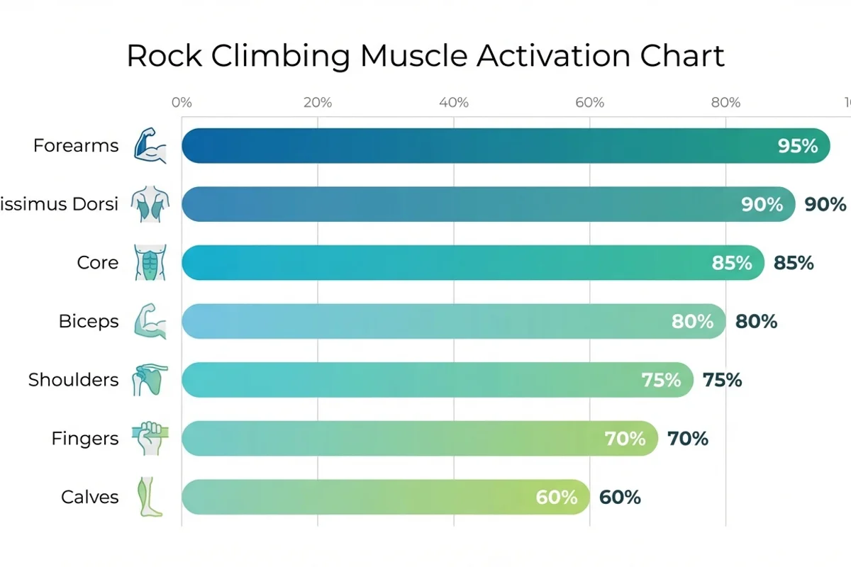 Rock Climbing Muscle Activation Chart