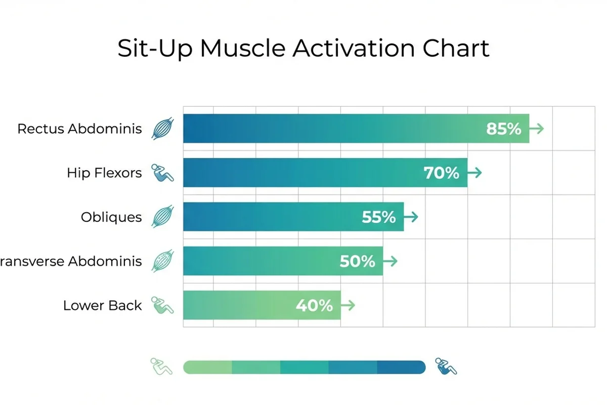 Sit-Up Muscle Activation Chart