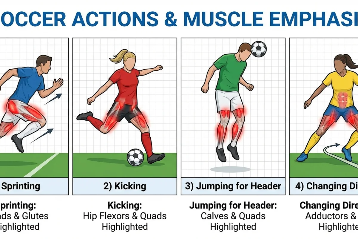Soccer Actions and Muscles