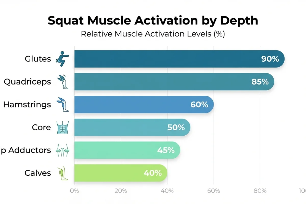 Squat Muscle Activation Chart