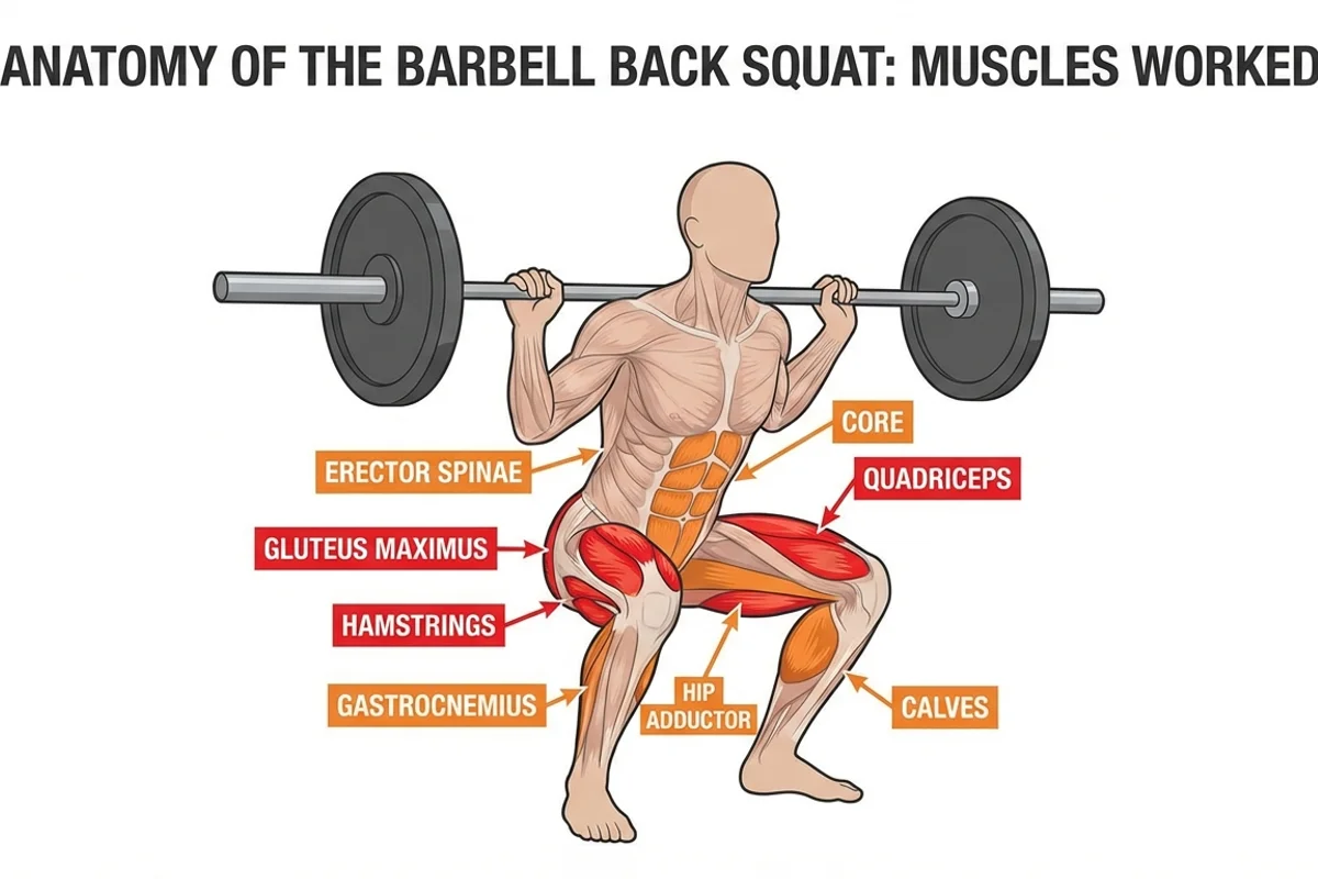 Squat Muscles Diagram
