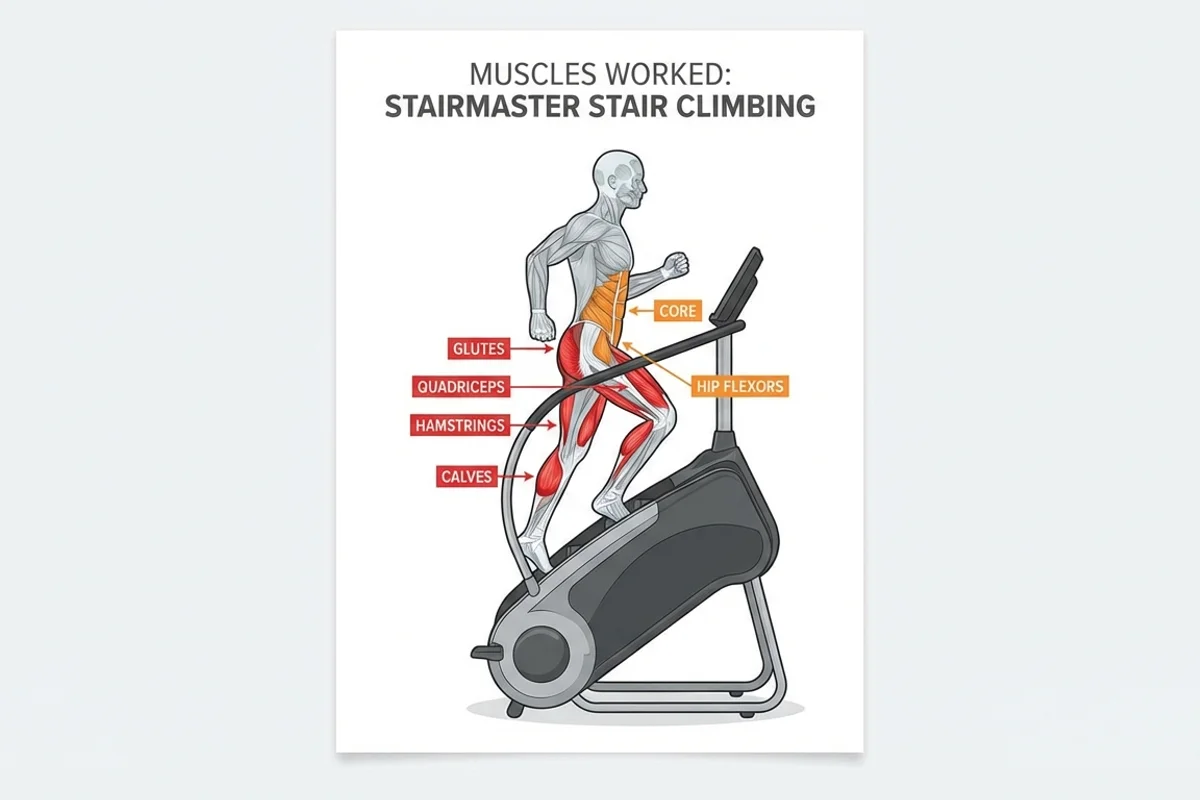 StairMaster Muscles Diagram