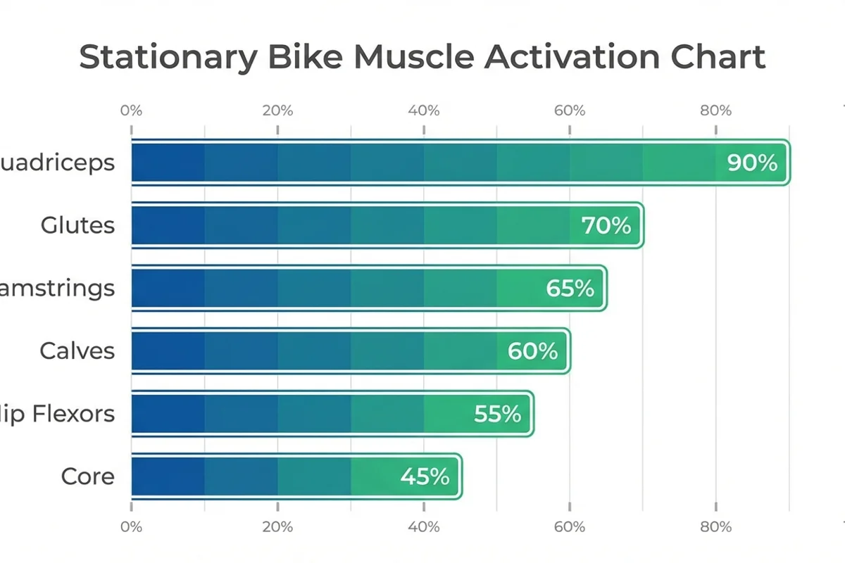Stationary Bike Muscle Activation Chart