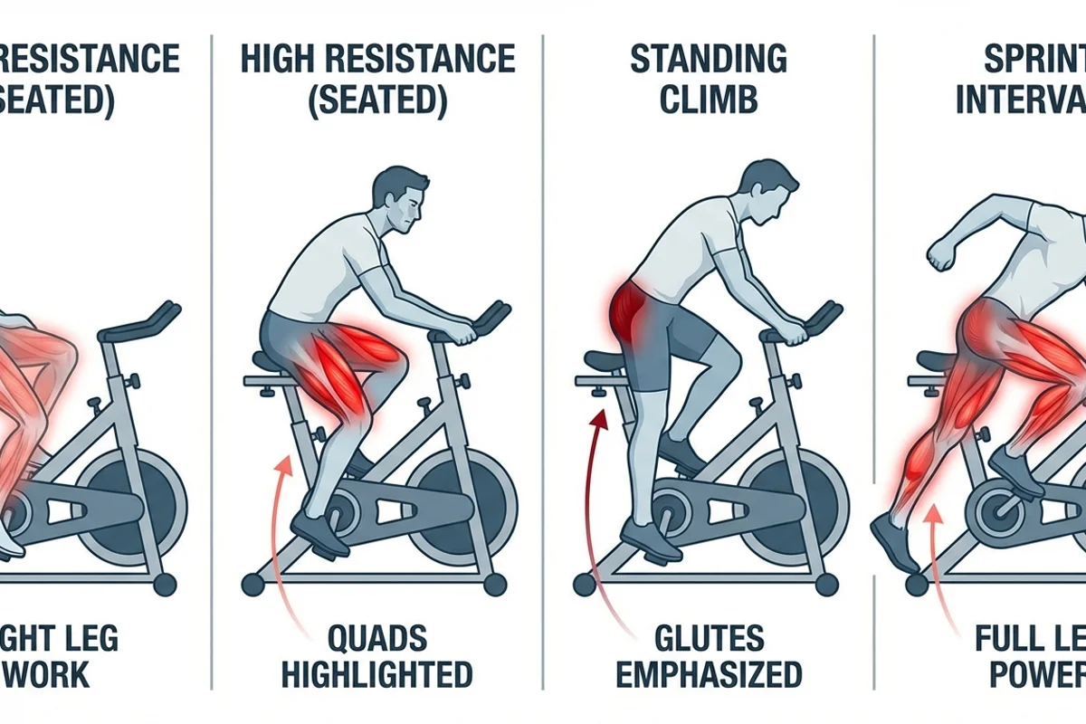 Stationary Bike Resistance and Muscles