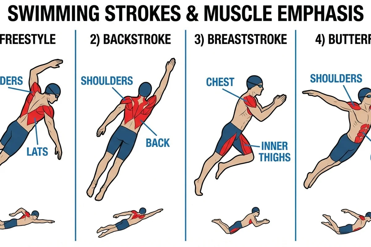 Swimming Strokes and Muscles