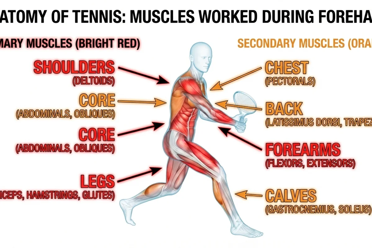 Tennis Muscles Diagram