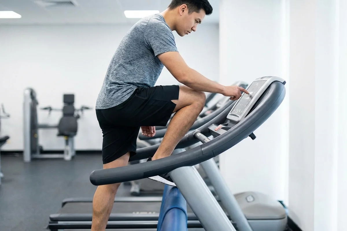 Treadmill Mounting and Dismounting